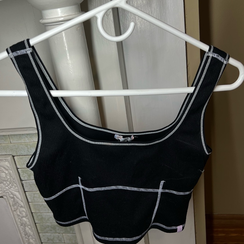 GB Black Crop Top